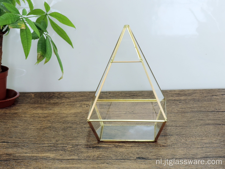 2017 nieuwe aankomst woondecoratie geometrische glazen terrarium: