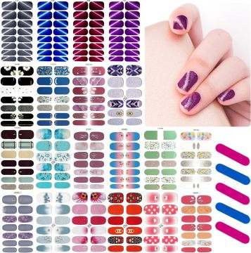 Hot Selling Custom Logo Nail Wraps: Personalized Stickers & Laser-Engraved Nail Polish Strips