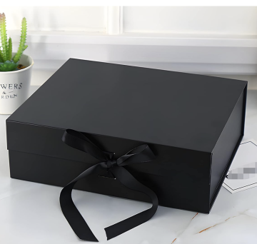 Hair Bundles Packaging Box with Extension Bags, Satin Human Weave Hair, Gift Storage Box with Ribbon Closure for Wig Accessories