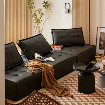 Modern High Quality Sectional Sofa Beds: Leather, Fabric, or Velvet for Living Rooms