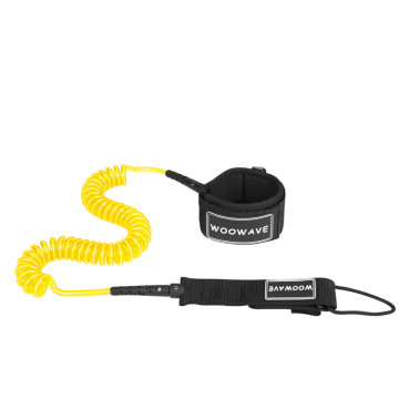 Woowave Custom Coiled Paddle Board Leash for Safe SUP Surfing