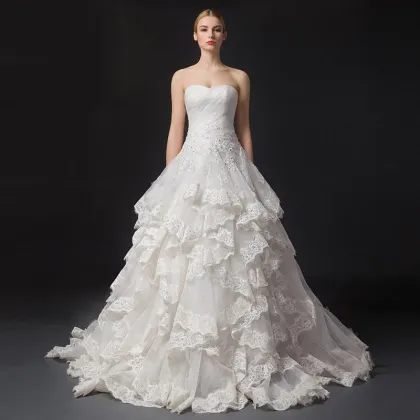 GJ10 2016 Retro dress lace Off Shoulder Wedding Dress Bridal Gowns