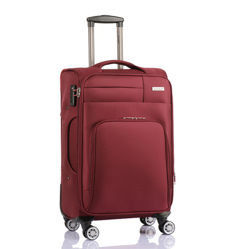 Hot sale business travel soft double zipper luggage