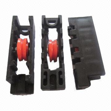 Nigerian sliding door roller, plastic wheel and PP shelf