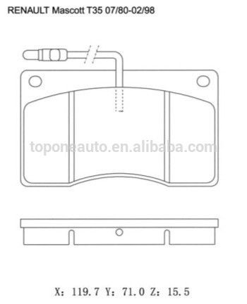 abs brake system For RENAULT Cars FDB817 FDB805 PN0121 T0210 JLM1510