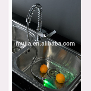 Unique High end Brass no battery Led kitchen faucet with led light