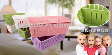 colorful mesh division storage baskets,plastic storage basket