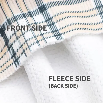 Winter Hoodie Fabric: No Bonding Double Face Polar Sherpa Fleece