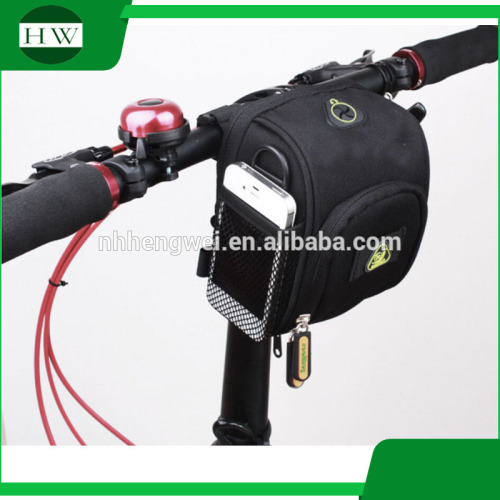 Mountain bike tube bag bicycle handlebar bag with rain cover bike accessories