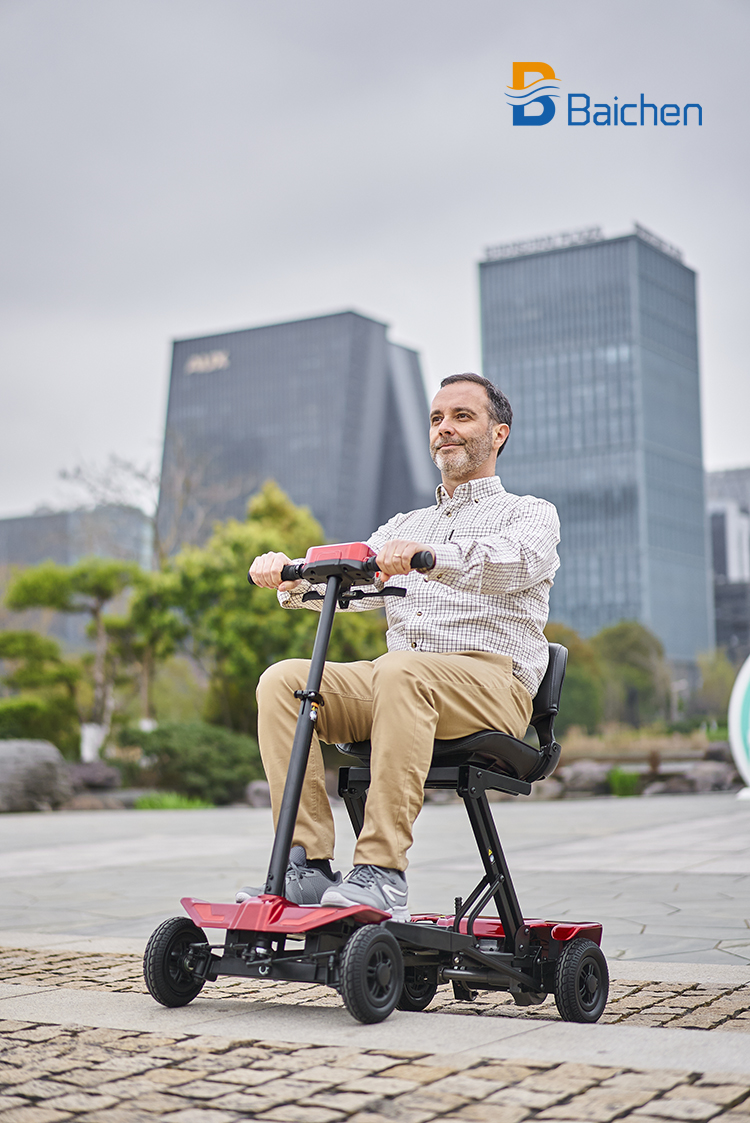 Baichen Long Range Folding E Scooter Electric Mobility Scooter Fast