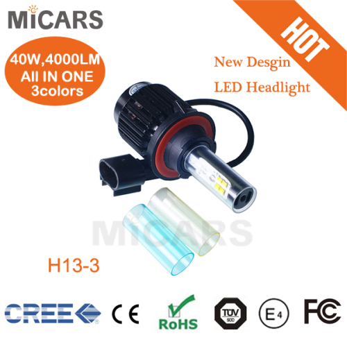 2015 New H13 LED Car Headlamp Bulb 40W/20W All-in-one Auto Headlight Lamp kit