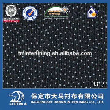 high quality twill woven interlining for men's suits, uniform
