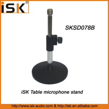 Desktop Microphone Stand with Adjustable Height and Metal Base
