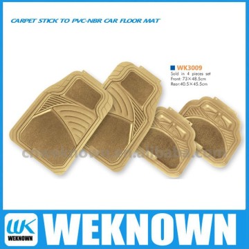 carpet stick to PVC-NBR car floor mat