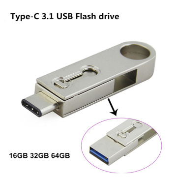 Portable 2 In1 USB3.0 Type-C3.1 USB-stick