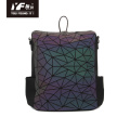 Mochila luminosa geométrica impermeable plegable de viaje