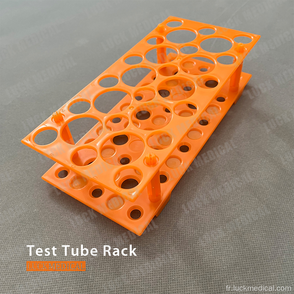 Rack de tube à essai en plastique