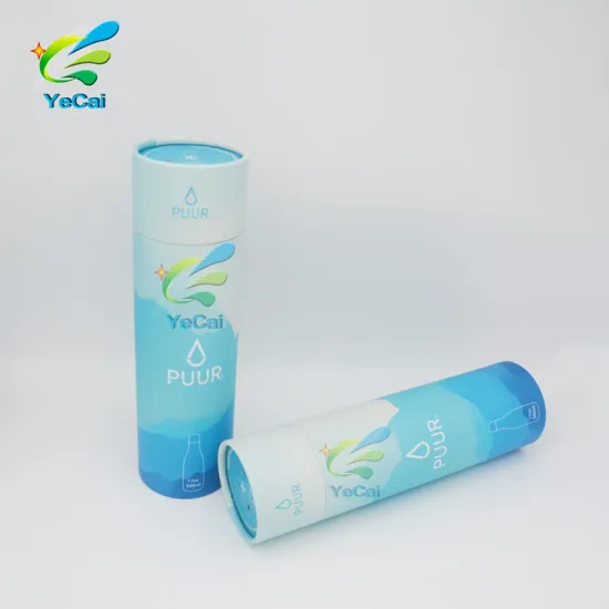 OEM & ODM 500ml fancy paper tube box , water packaging paper box