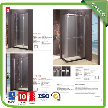Frameless Glass and Kitchen Hinge Shower Door