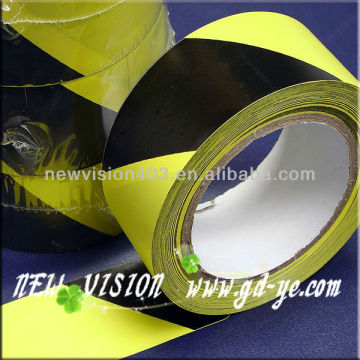 High adhesion yellow and black stripe floor adhesive tape