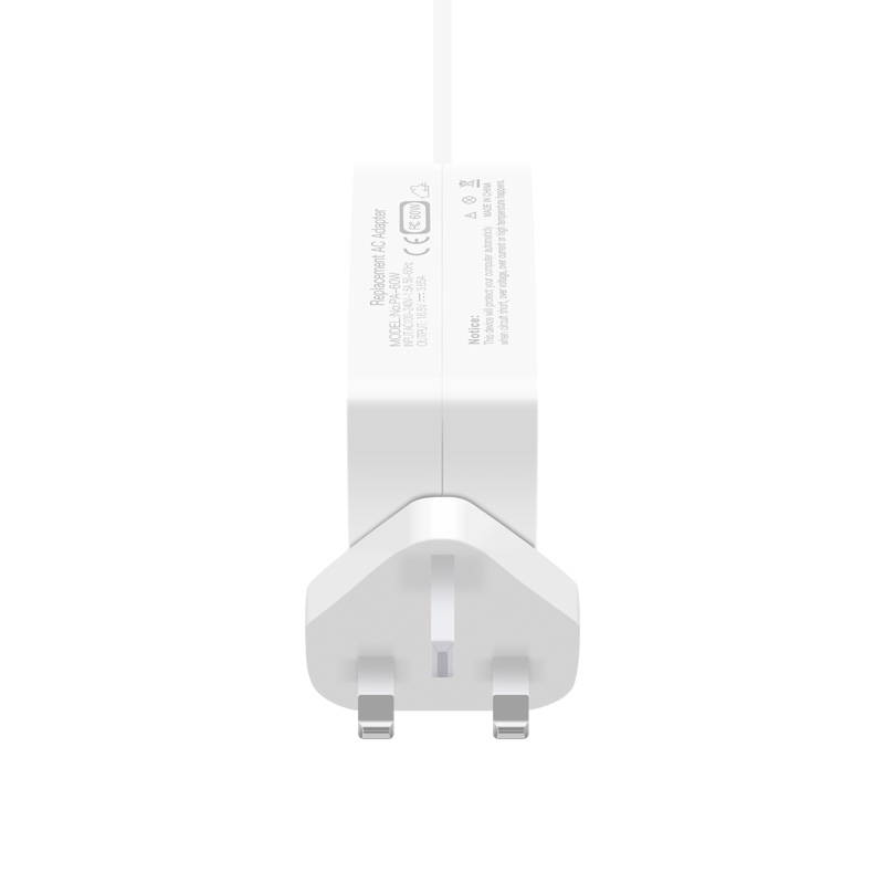 White UK Quick Wall PD Power Adapter