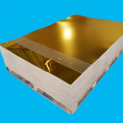 Golden Acrylic Mirror Silver Colored Acrylic Mirror Sheet