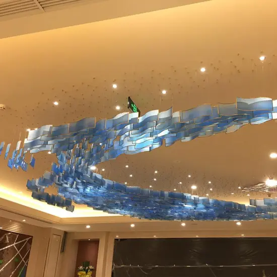 INSHINE Blue And White Bright Hanging Pendant Light