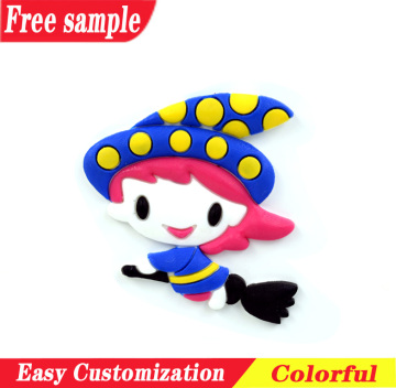 Witch design PVC soft decoration