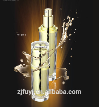 15ml 30ml Round Shiny Acrylic Lotion Bottle for Cosmetic Packaging