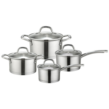 8pcs casserole de fond de capsule de batterie de cuisine de forme droite