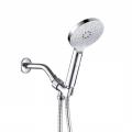 Wall mounted polished SS handheld shower head set