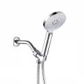 น้ำแรงดันสูง 6-Setting 4&quot; Chrome Face Handheld Shower