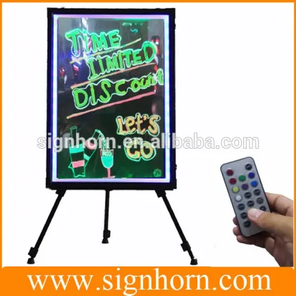 with remote controller aluminum alloy frame slim plastic writing board