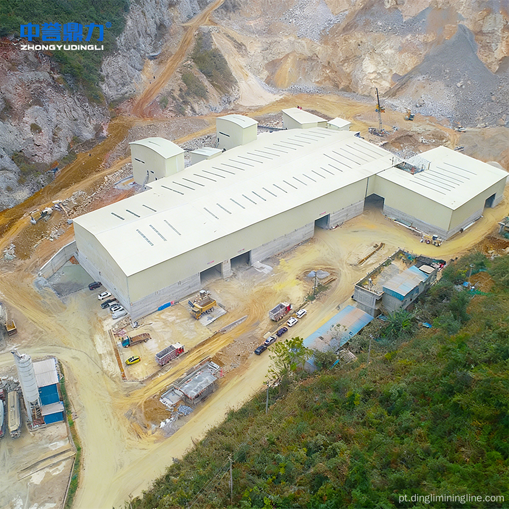 Linha de produção agregada de 2,5 milhões de toneladas por ano