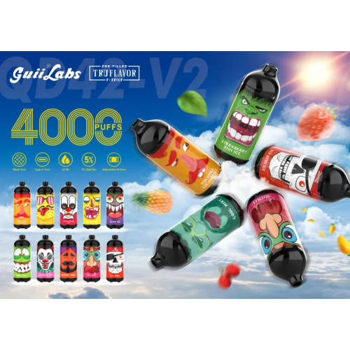 Guii Labs Ecigarette desechable 4000puffs Juice Vape Pen