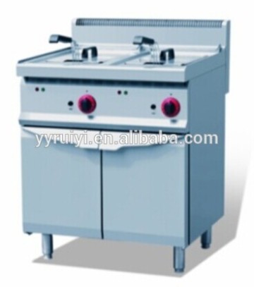 upright 2 basket electric deep fryer