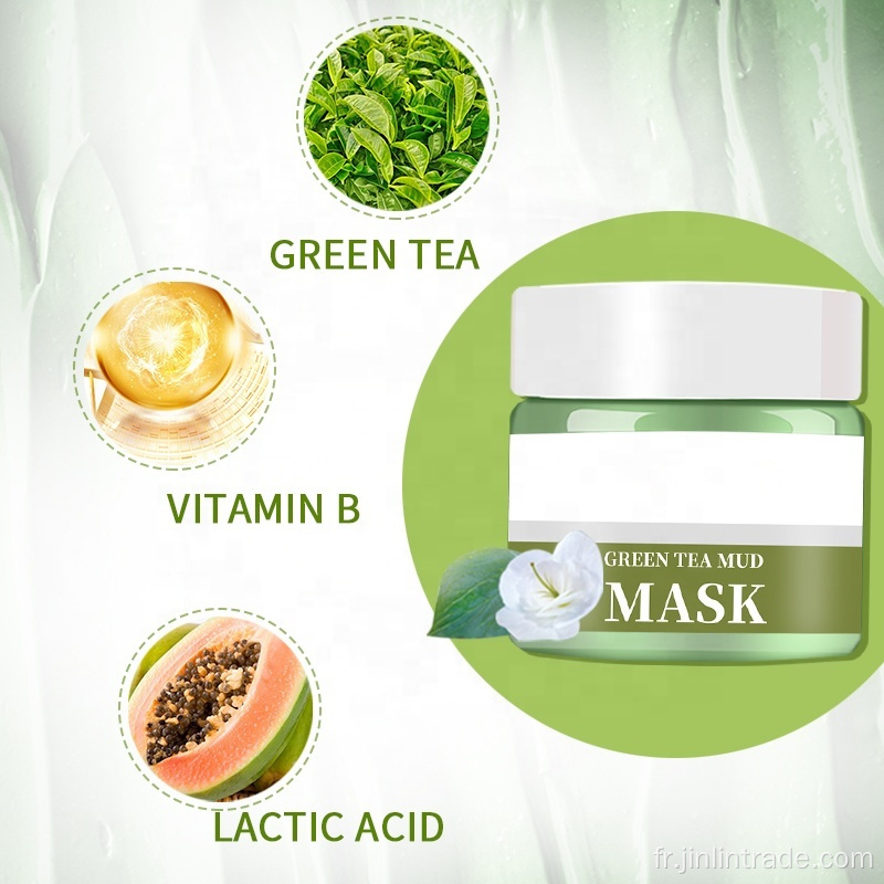 MATCHA MASQUE DE VISAGE D&#39;ENTRAÎNEMENT DE VÉGANIE VEGAN ORGANIQUE