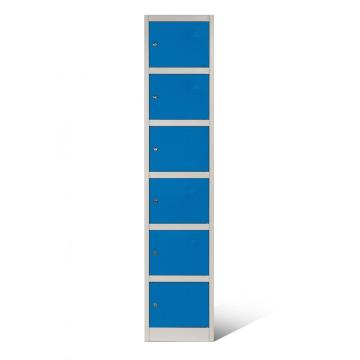 Single 6 Tiers Door Lockers School Steel Furniture