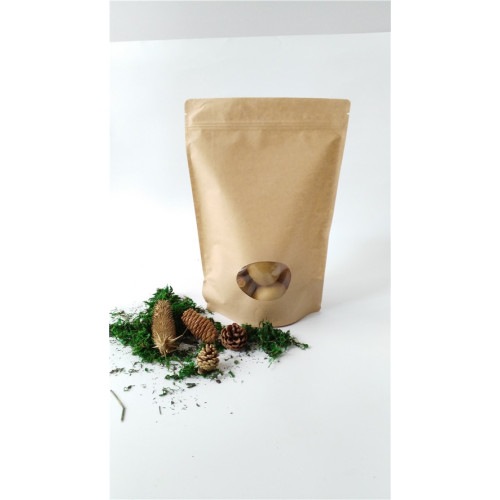 Paper PET Stand Up Pouch With Window