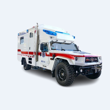 5.5m çift yakıt deposu ve 4VBE34RW3 Dizel Motorlu Hızlı Kurtarma All-Terrain 4WD Ambulans
