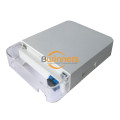 SC / APC FTTH Fiber Optic กล่องยกเลิกกล่องผนัง