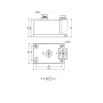 High Reliability 2800V 400A Rectifier Diode Modules