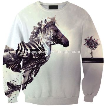 WY21 Printed abstract zebra hedging loose Hoodie wholesale
