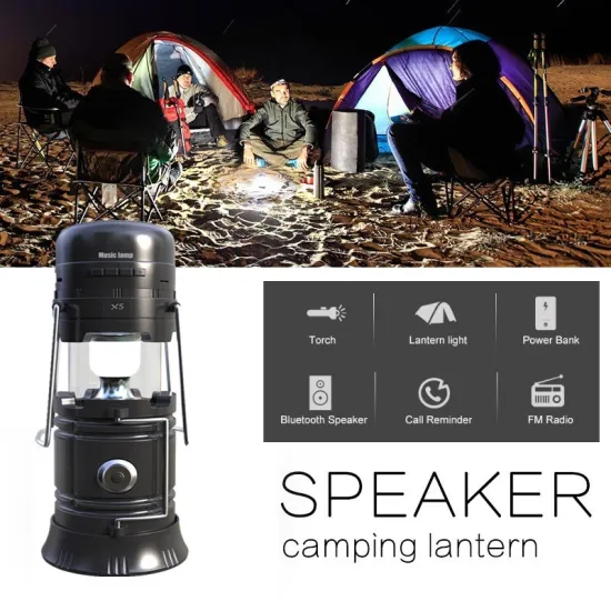 Multifunction Outdoor LED Lamp Bluetooth Music Speaker