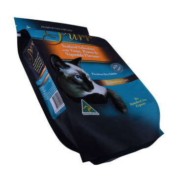 bolsa de envasado de alimentos para mascotas con fuelle lateral