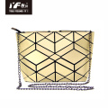 Geometric PU leather shopping ladies chain bag