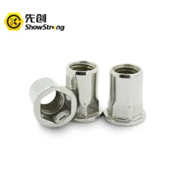 Flat Head Half Hex Body Insert Riv nut