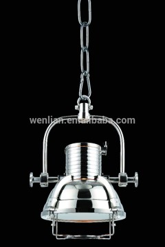 High-end chrome vintage pendant lamp