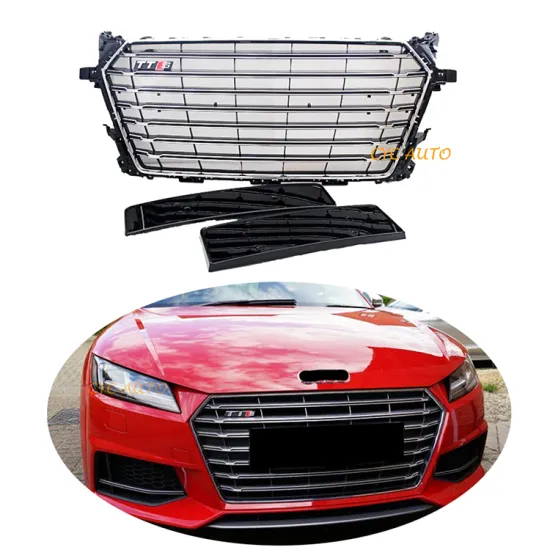TTS Style S-Line Black Chrome Front Bumper Grille for Audi TT MK3 FV 2015-2020