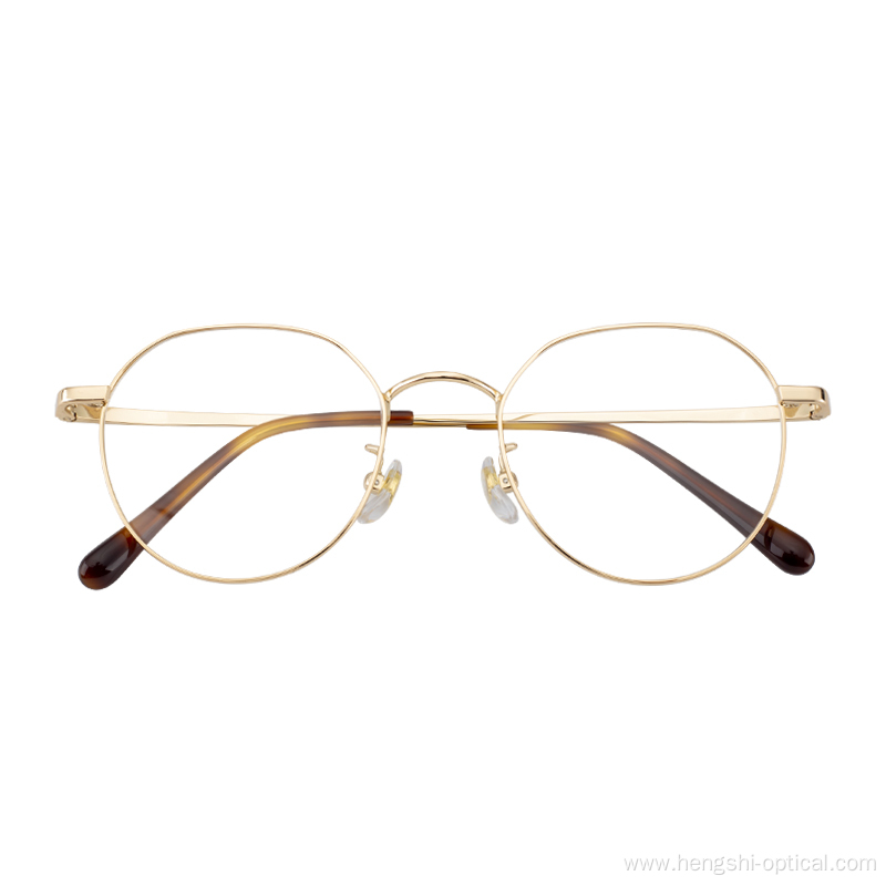 Simple Design Fashion Thin Original Men Glasses Frames Women Metal Leg Eyeglasses